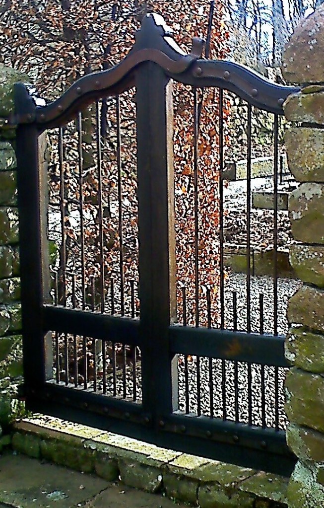 Elm garden gates.